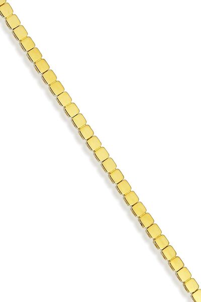 Altınkesesi 14 Ayar Altın Sade Şık Kare Bileklik