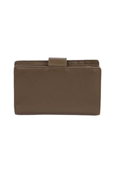 Calvin Klein Women Teak Hardware Snap Medium Bifold Wallet