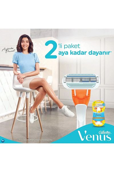Gillette Venus مجموعة شفرات الحلاقة النسائية Riviera مكونة من 6 قطع (2x3)