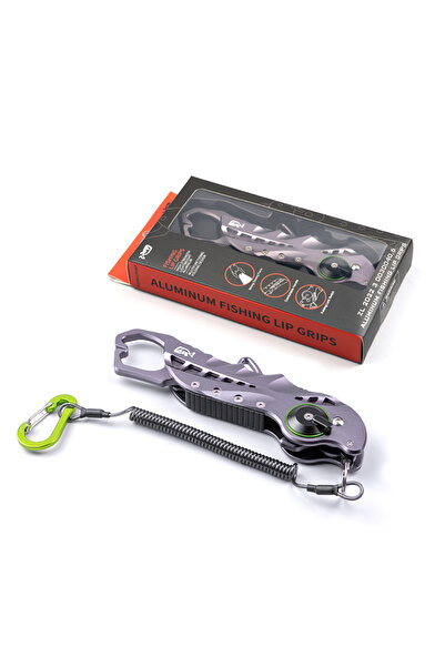 Choice كماشة صيد من سبائك الألومنيوم قابلة للطي بمقبض أسود من LINNHUE، مجموعة...