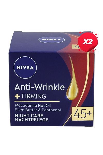 NIVEA X2 - NIVEA FACE CREAM 50ML ANTI-WRINKLE FIRMING NIGHT 45