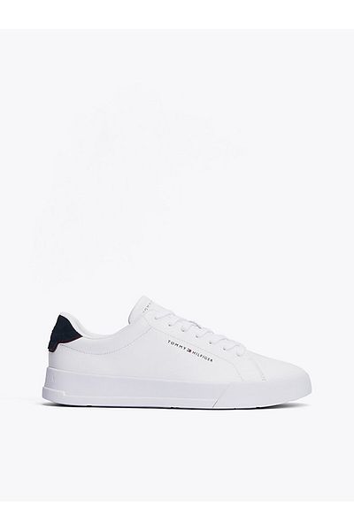 Tommy Hilfiger Ανδρικά αθλητικά παπούτσια Tommy Jeans White Pebble Grain Court