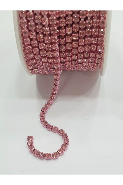 CRYSTALSHOP Sa kamenčićima Traka - SS12 (2.5mm) roza (9 metara u kolutu)