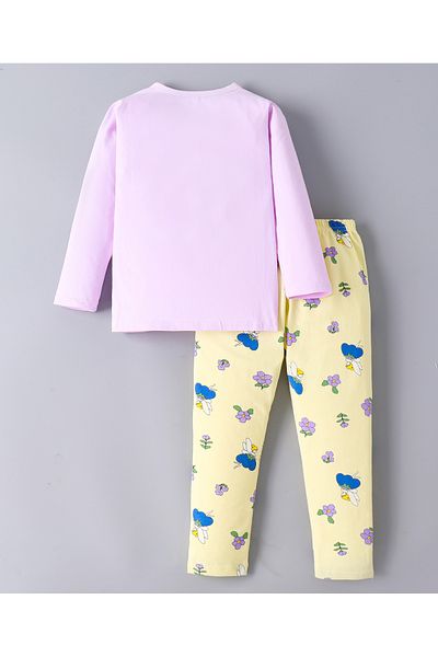 SAPS SAPS Fairy Printed Pajama Set - Purple & Yellow
