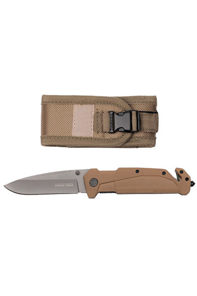 Depox Lovecký nůž IdeallStore, General Assault, nerezová ocel, 21,5 cm, béžov...