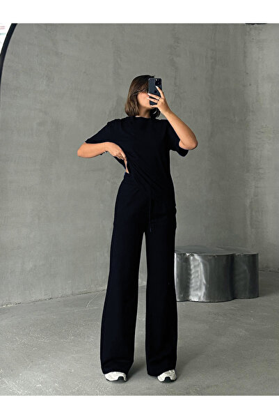 OKULCUBABA طقم علوي نسائي مرن عالي الخصر من الأسفل