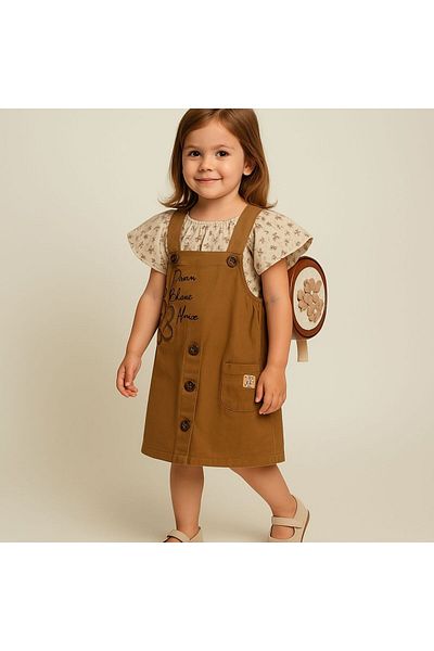 mislina kids Combinație de pantaloni scurți pentru copii de 3-6 ani + bluză + geantă