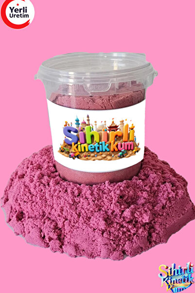 House ID Pembe Sihirli Naturel Kinetik Kum - 1000 gr / 4 Adet Kalıp Hediyeli