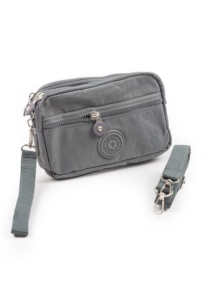 İMAKS Waterproof 4 Zipper Mobile Phone Carrying Bag Gray K002