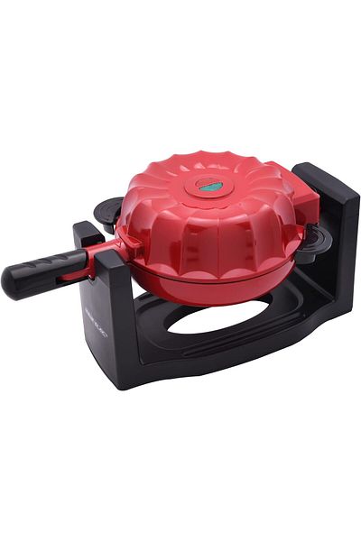 ALSAIF Electric Cake Maker, Non Stick, 1200w, Black/red