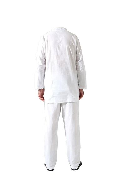 Çağrı Men's Single Pocket Shirt Pants Double Suit Hajj and Umrah Clothing