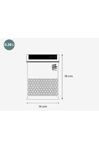PALPAK Zip Bag Çok Amaçlı Kilitli Poşet 14X16 Cm 20 Adet