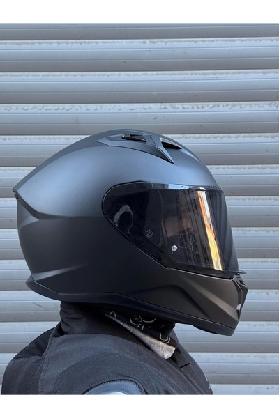 Givi 50.7 MAT SİYAH KASK (SİYAH CAMLI)