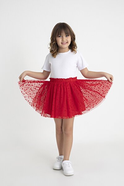 Neslice in İstanbul Neslice In Istanbul Kız Çocuk Kırmızı Tütü Etek