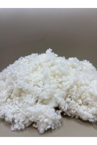Enba İç ve Dış Ticaret 1 kg de lână merinos spălată naturală, umplutură de pernă din lână 100% pură și naturală