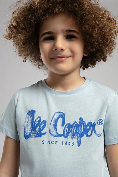 Lee Cooper Αγόρι μπλουζάκι με σχέδιο λογότυπο A.Blue