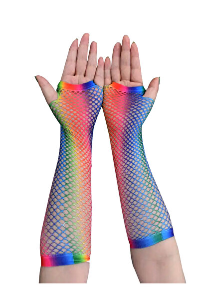 Filmaldım Gökkuşağı File Eldiven Gökkuşağı Eldiven