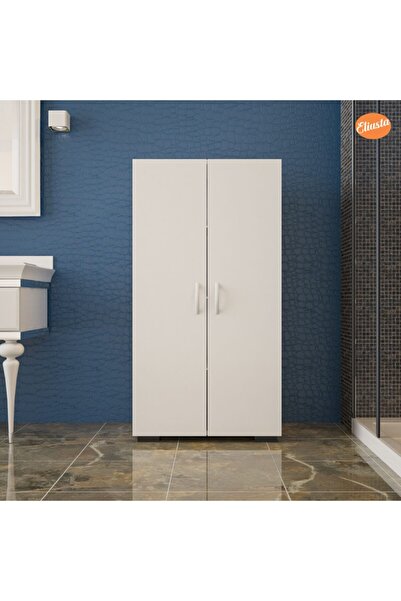 Modilayn Çok Amaçlı Dolap Banyo Dolabı Bahçe Dolabı Mutfak Dolabı Ofis Dolabı Kiler Kapaklı Raflı