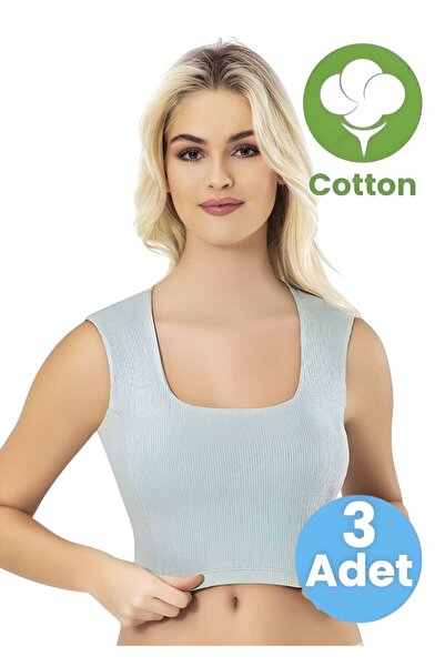 Tezzgelsin Жіночий триколірний бюстгальтер з квадратним вирізом, підкладкою т...