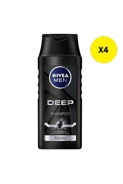 NIVEA X4 - NIVEA SAMPON 250ML MEN DEEP CARBON ACTIV