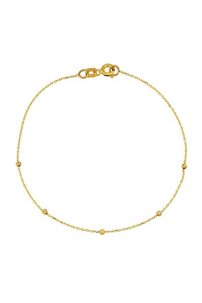 Altınkesesi 14 Ayar Altın Sarı Dorika Toplu Günlük Bileklik