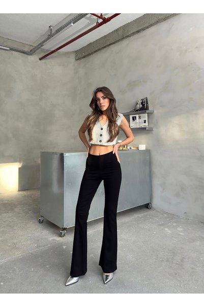 Thin Shop Women's Spanish Flare Steel Pants (Plus Size Option)