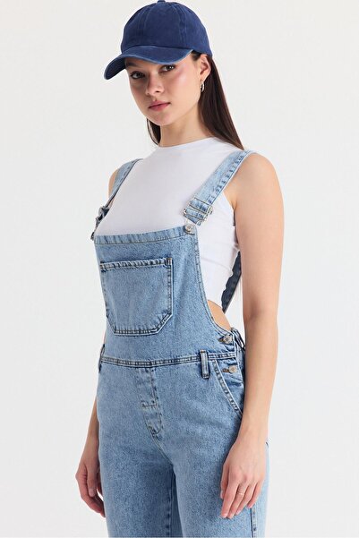 Rays Buzkar Bag Pocket Long Denim Salopet 6015