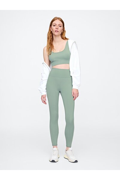 GAP Kadın Yeşil GapFit Sky High Studio Full-Length Legging Tayt