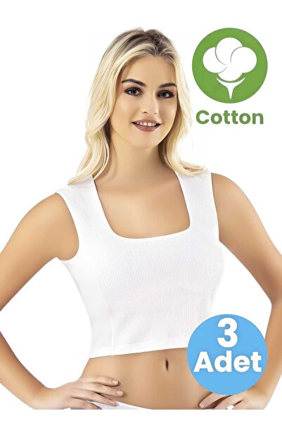 Tezzgelsin Жіночий триколірний бюстгальтер з квадратним вирізом, підкладкою та кашорсом