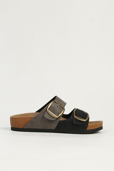 Pierre Cardin نعال نسائي رمادي أسود PC-7554