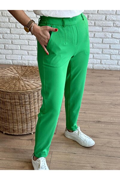 X-Young Παντελόνι με ελαστική μέση άνοιγμα πόδια ΠΡΑΣΙΝΟ