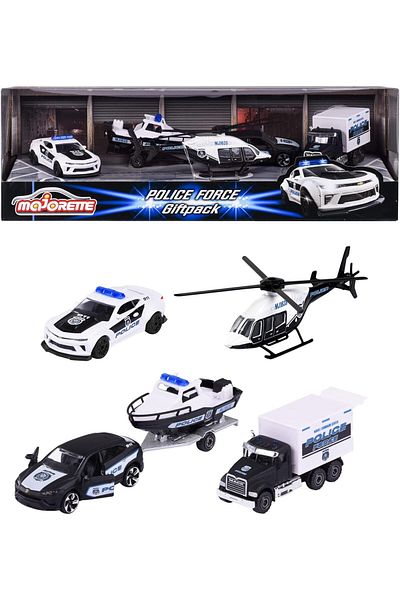 Majorette Majorette Police Force Die-Cast 4-Pcs Giftpack