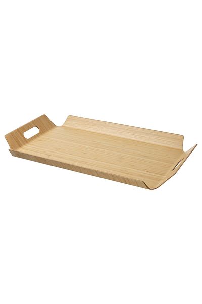 IKEA SILVERHAJMAL Tray, bamboo, 58 x 38 cm
