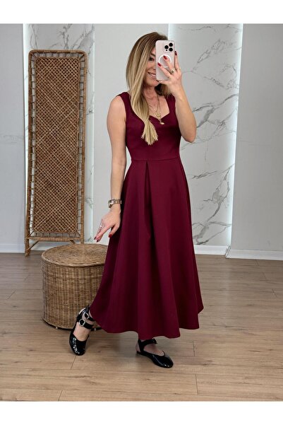X-Young Рокля без презрамки BURGUNDY