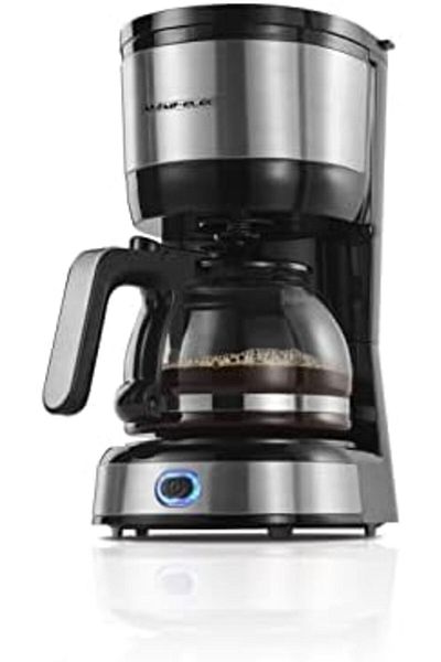ALSAIF Drip Coffee Maker 0.6L 750W by Al Saif, Black, Stainless Steel & Glass