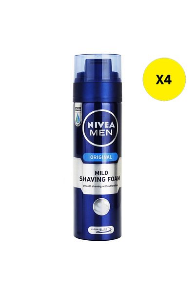 NIVEA X4 - NIVEA SPUMA RAS 200ML PROTECT CARE ALOE VERA
