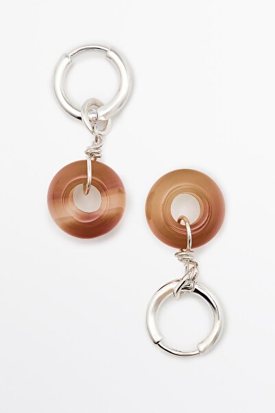 Massimo Dutti Taş halka küpe