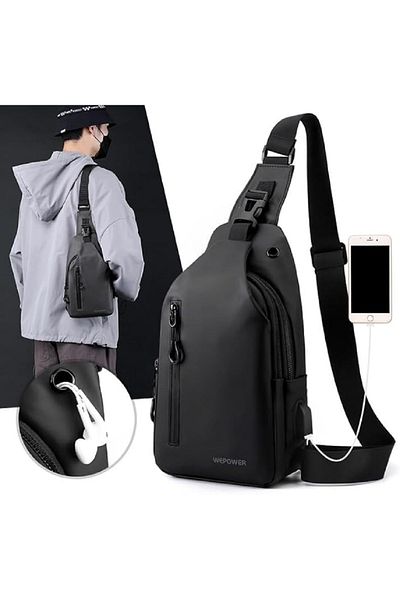 Primo Plus Skycare Sling Crossbody Bag Small Shoulder Backpack for Men Waterproof Slim Chest Bags Casual Daypac