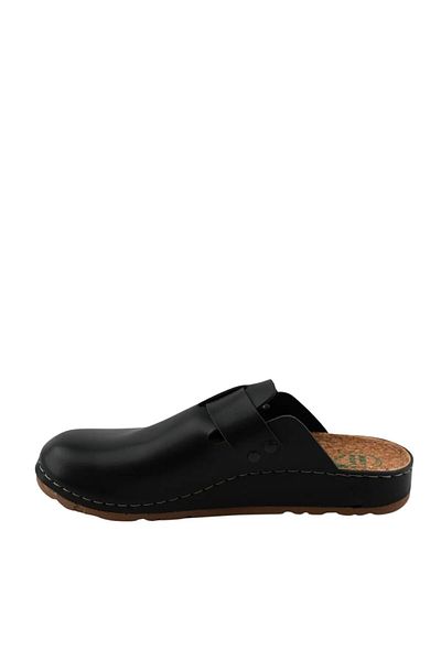 XJIM Unisex Black Buckle 7 Point Anatomical Sole Comfortable Sabo Slippers