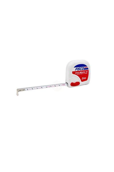 Fisco Quality Steel Tape Meter 2 Meters 16 mm with Brake Mechanism High Quality Unimatic Tape Meter