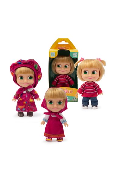 Masha and the Bear ماشا والدب - دمية ماشا أفضل صديقة 12 سم - قطعة واحدة