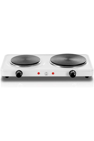 ALSAIF Electric Stove With Single Burner, Stainless Steel, 2500w, White, With Temperature Control An