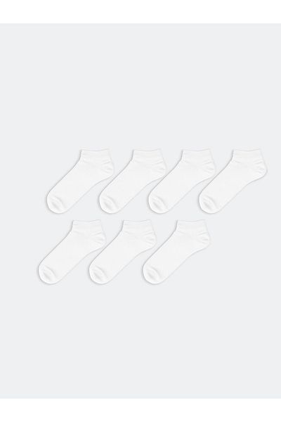 LC Waikiki Men's High Cotton 5-Pack Solid Color Booties Socks