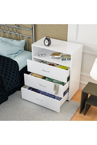 Modilayn 3 Çekmeceli Tek Gözlü Şifonyer