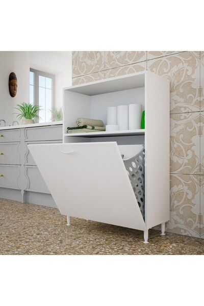 Modilayn Iki Gözlü Sepetli Banyo Dolabı