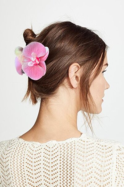 New Obsessions ألوها مزلاج كبير - مشبك مزين بالزهور