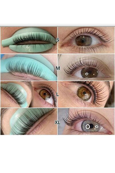 Lush Studio Yapıştırıcı Sürmeden Göze Tam Oturan Alt Üst Kirpik Lifting Silikonu 2li Set Toplam 7çift