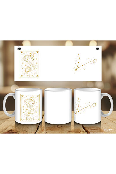 visdora كوب بطبعة برج الحوت