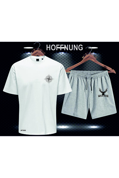HOFFNUNG Full Shorts Compass Compass Unisex Bottom Top Set