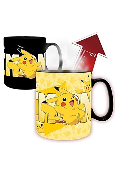 ABYstyle كوب بوكيمون قابل للتغيير بالحرارة 460 مل، علبة كرتون بيكاتشو